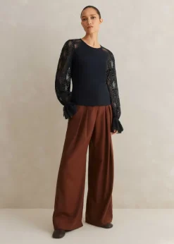 Antique Lace Sleeve Layering Top