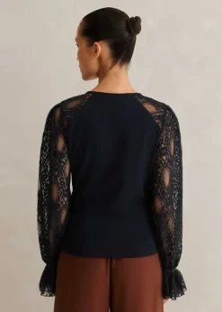 Antique Lace Sleeve Layering Top