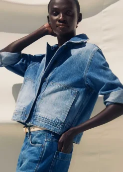 Authentic Denim Relaxed Crop Jacket