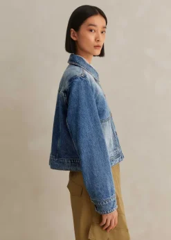 Authentic Denim Relaxed Crop Jacket