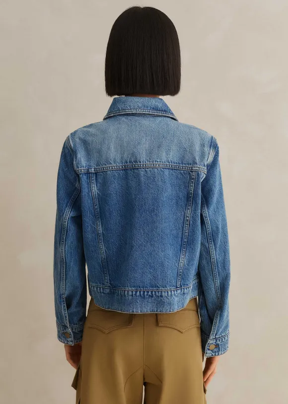 Authentic Denim Relaxed Crop Jacket