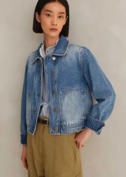 Authentic Denim Relaxed Crop Jacket