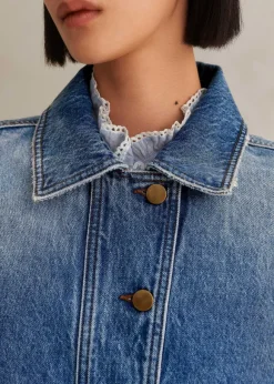 Authentic Denim Relaxed Crop Jacket