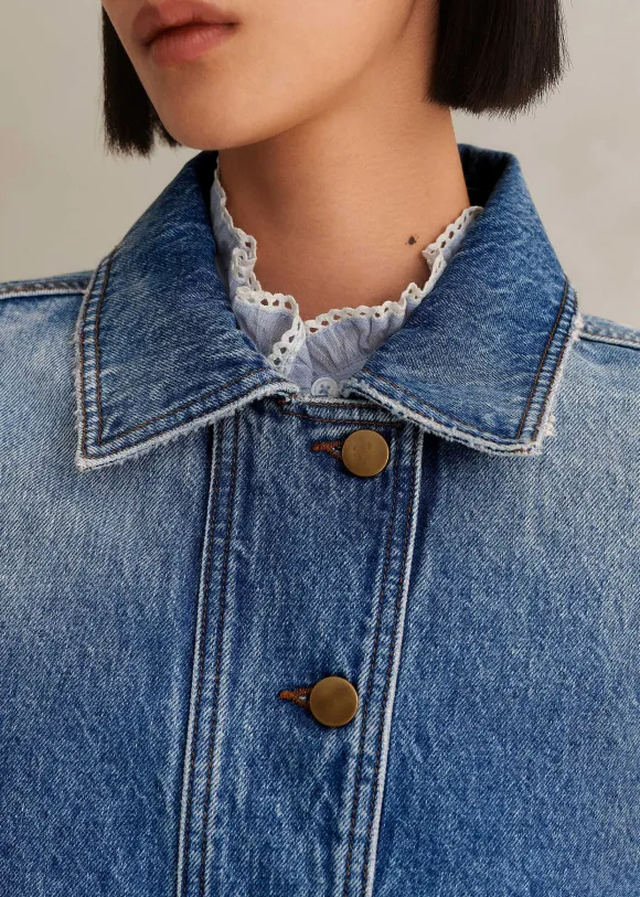 Authentic Denim Relaxed Crop Jacket