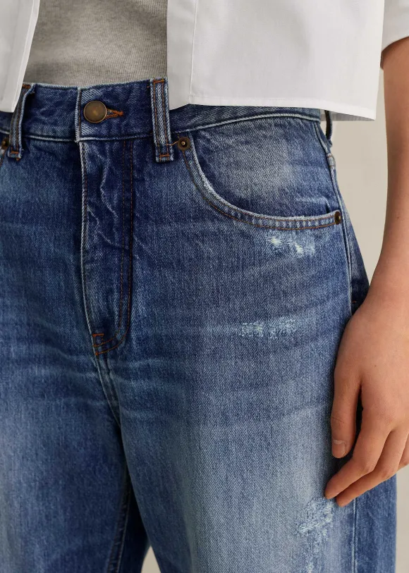 Authentic Distressed Relaxed Straight Jean
