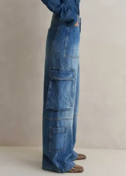 Baggy Cargo Denim Trouser