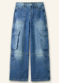 Baggy Cargo Denim Trouser