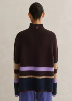 Boiled Cashmere Relaxed Stripe Jumper