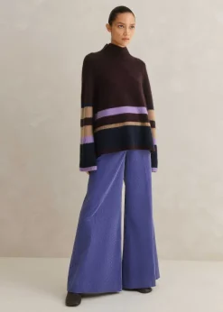 Boiled Cashmere Relaxed Stripe Jumper