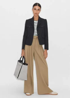 Bracelet Sleeve Boucle Crop Jacket