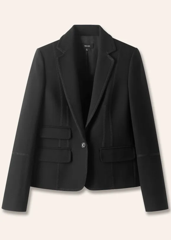 Bracelet Sleeve Short Workwear Blazer