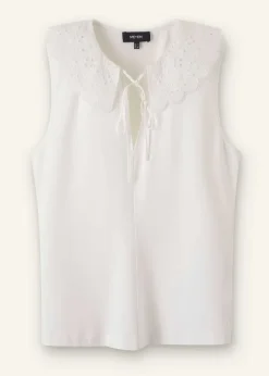 Broderie Bib Sleeveless Layering Tank