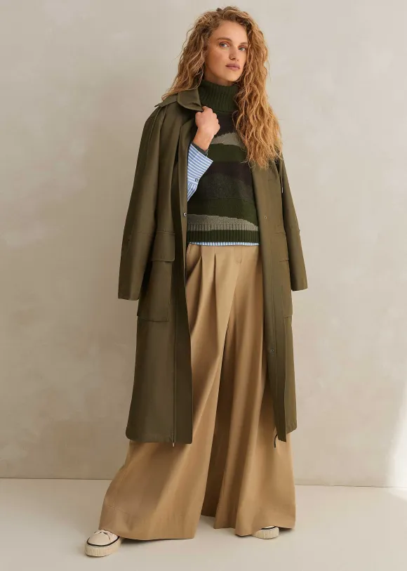 Cashmere Camo Cropped Vest + Snood