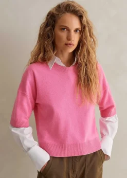 Cashmere Relaxed Crop Tee