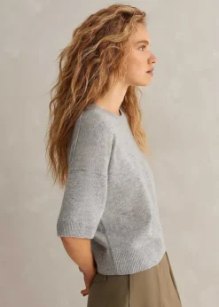 Cashmere Relaxed Crop Tee