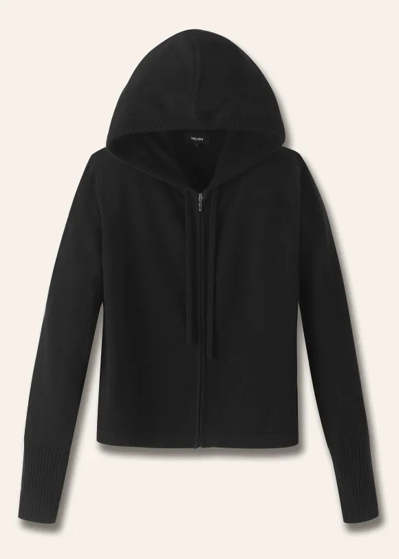 Cashmere Relaxed Fit Box Zip Hoody
