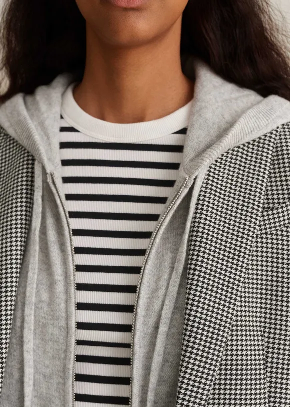 Cashmere Relaxed Fit Box Zip Hoody