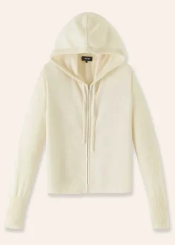 Cashmere Relaxed Fit Box Zip Hoody