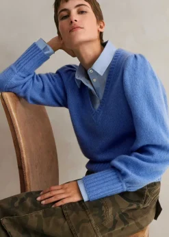 Cashmere Silk V-Neck Jumper