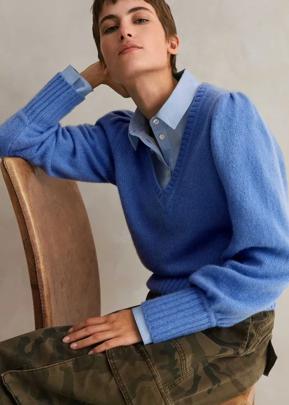 Cashmere Silk V-Neck Jumper