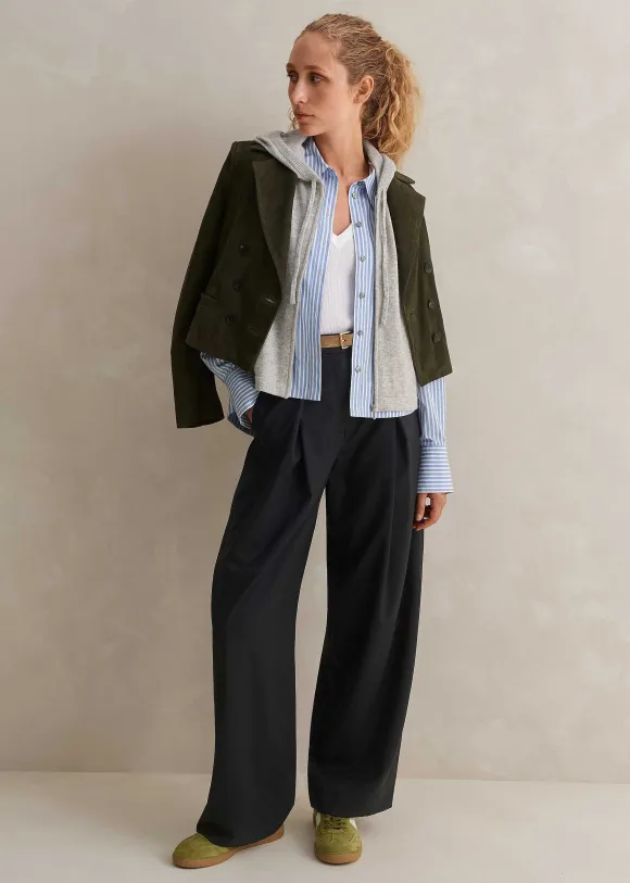 Cashmere Sleeveless Relaxed Zip Hoody