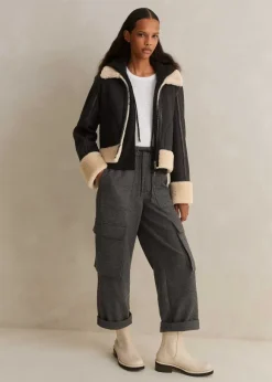 Cashmere Sleeveless Relaxed Zip Hoody