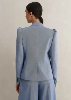 Chambray Tailoring Fitted Blazer