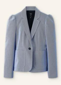 Chambray Tailoring Fitted Blazer
