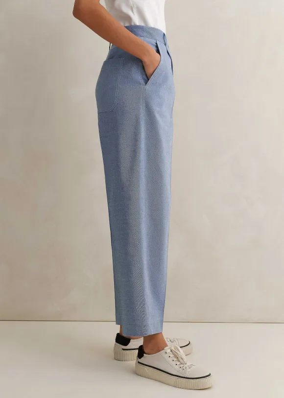Chambray Tailoring Tapered Trouser