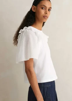 Check Detail Boxy T-Shirt