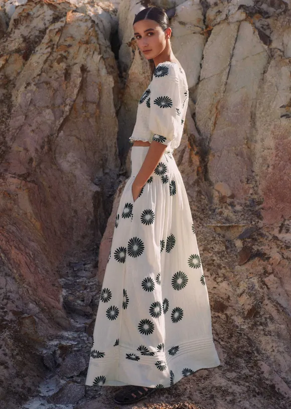 Cheesecloth Modern Daisy Print Co-Ord