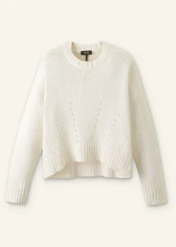 Chunky Cotton Curved Hem Jumper