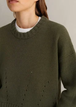 Chunky Cotton Curved Hem Jumper