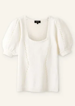 Chunky Cotton Fashioned Square Neck Tee