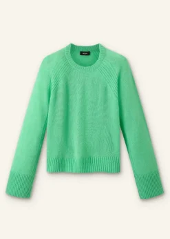 Cloud-Soft Merino Cashmere Silk Cropped Box Jumper