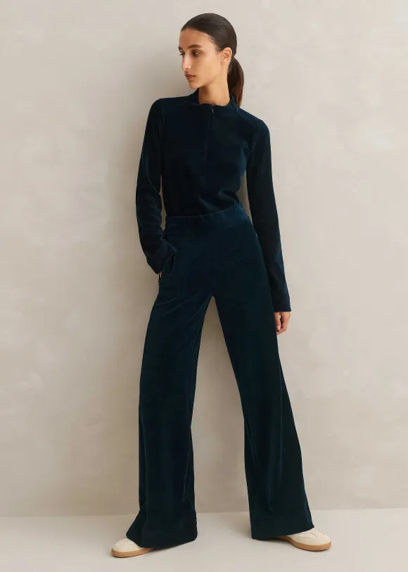 Cord Velour Palazzo Pant
