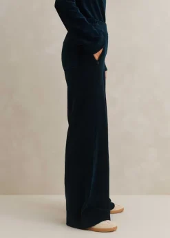 Cord Velour Palazzo Pant