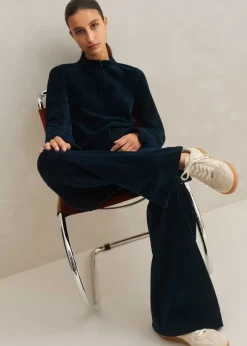 Cord Velour Palazzo Pant