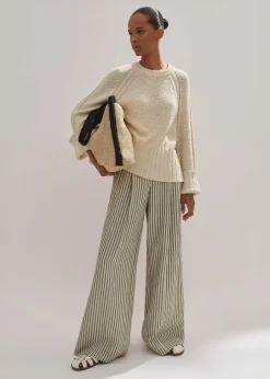 Cotton Boucl Relaxed Jumper