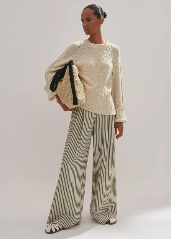 Cotton Boucl Relaxed Jumper