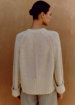 Cotton Boucl Relaxed Jumper