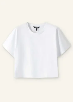 Cotton Oversized Crop Tee