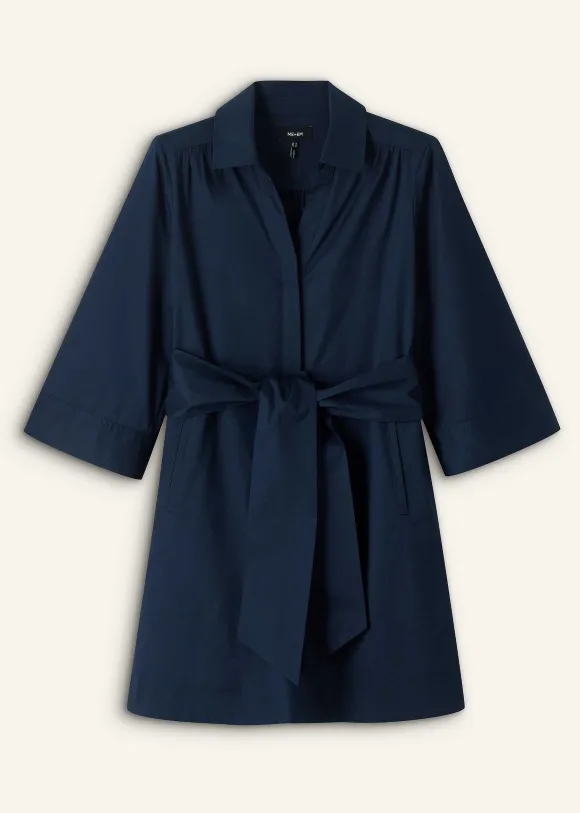 Cotton Poplin Swing Dress + Belt