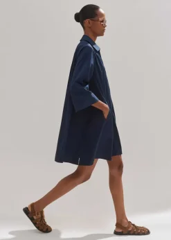 Cotton Poplin Swing Dress + Belt