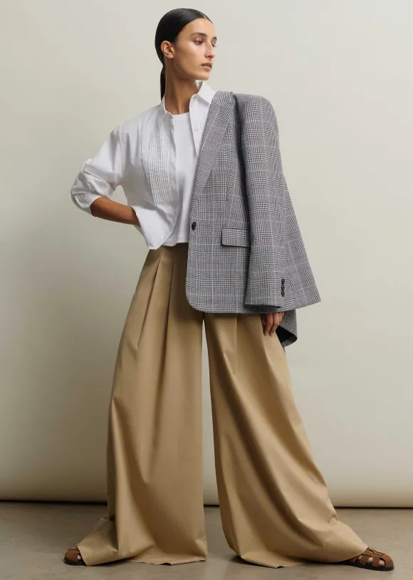Cotton Super High-Waisted Trouser + Belt