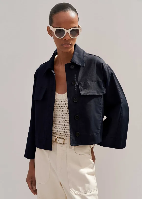 Cotton Twill Casual Swing Jacket