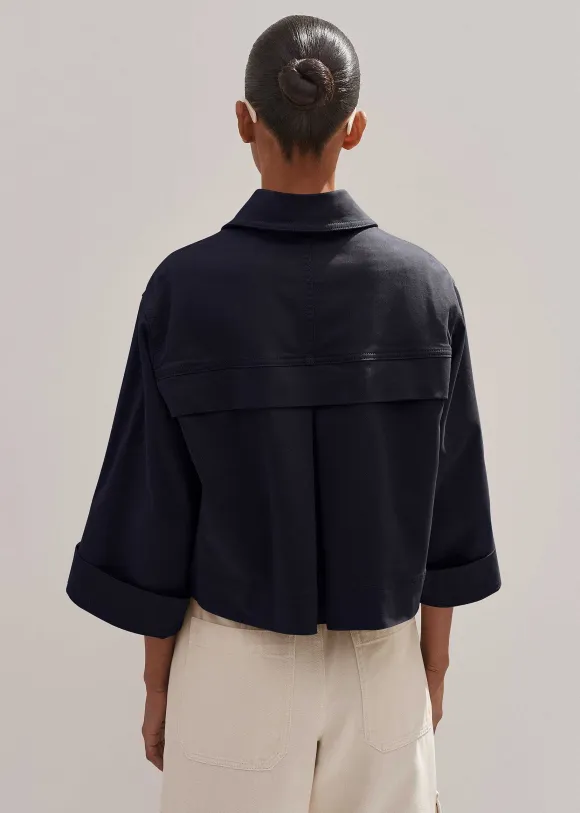 Cotton Twill Casual Swing Jacket