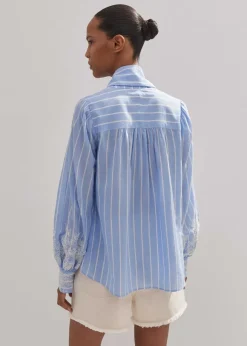 Cotton Voile Lace Embroidered Top + Tie