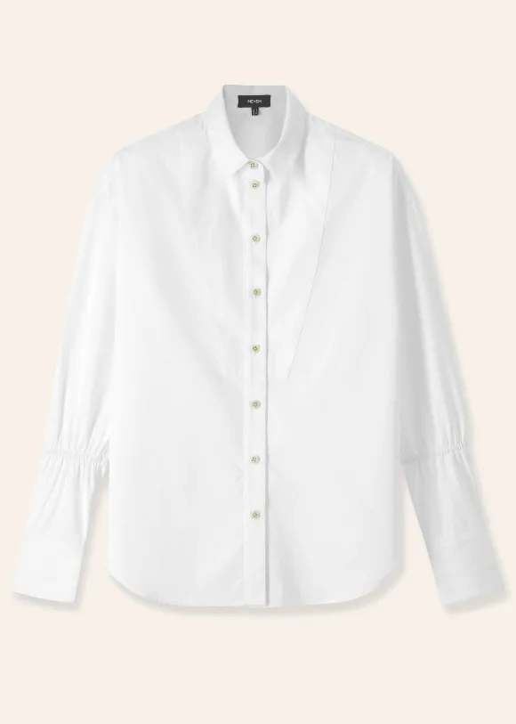 Crease Less Cotton Elastic Sleeve Shirt
