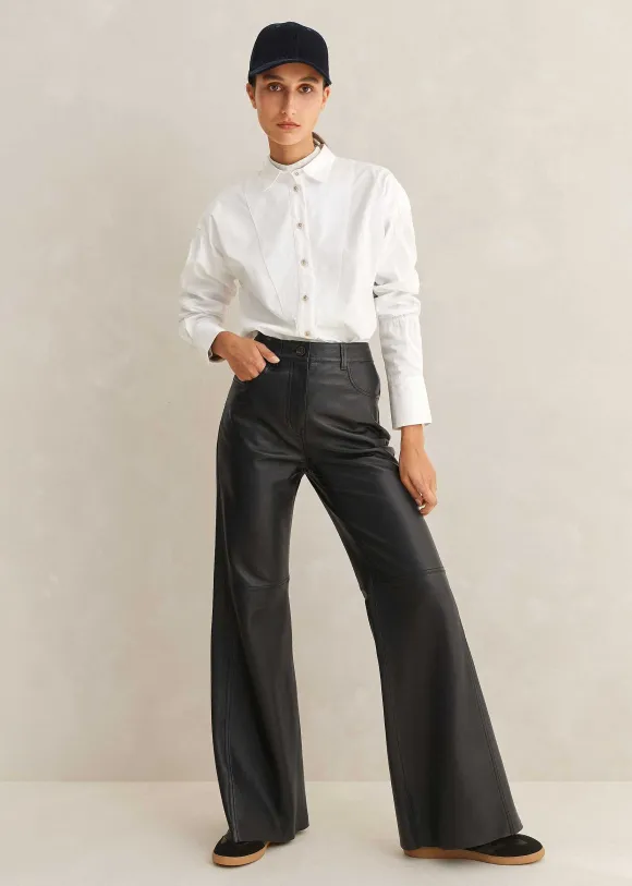 Crease Less Cotton Elastic Sleeve Shirt